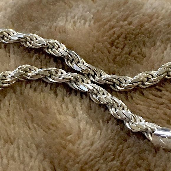 Vintage Sterling Silver Braided Rope Bracelet - Picture 5 of 8